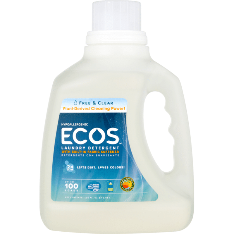 Ecos Laundry Detergent Free & Clear (100 oz) Instacart