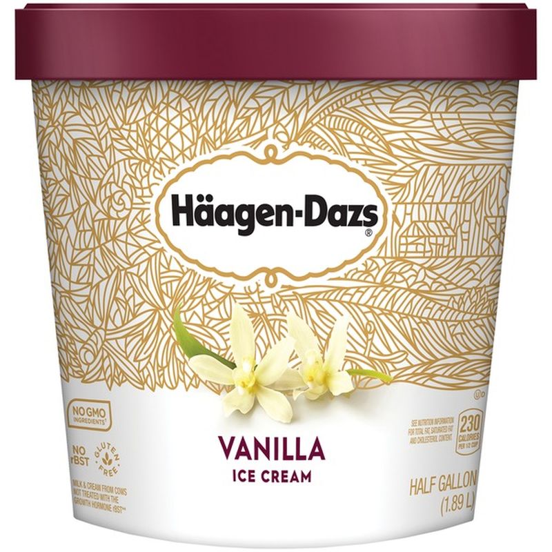 HaagenDazs Vanilla Ice Cream (0.5 gal) from ShopRite Instacart