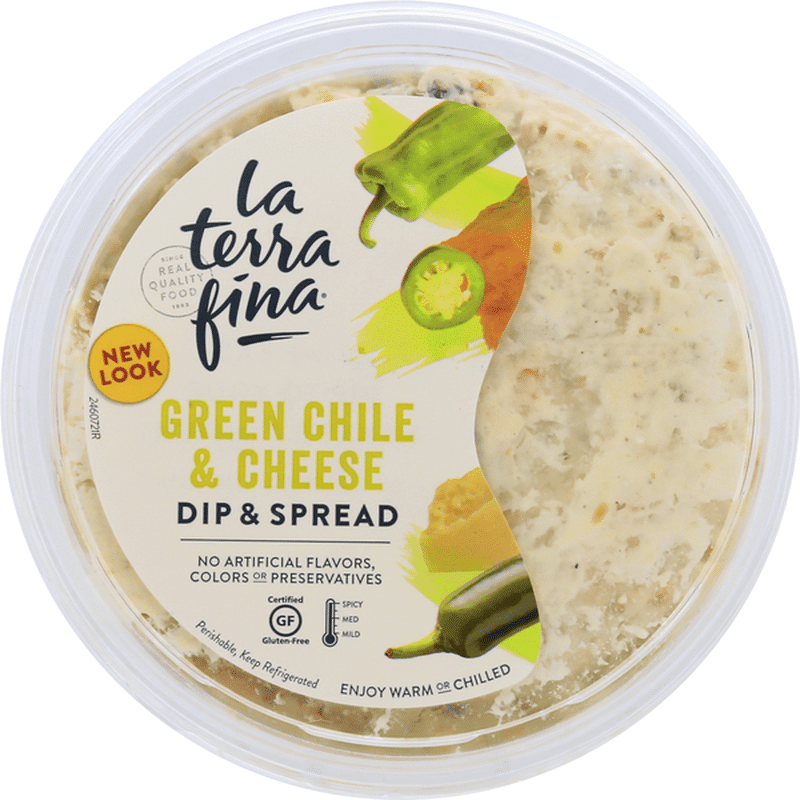 La Terra Fina Dip & Spread, Green Chile & Cheese, Spicy (10 oz) Instacart