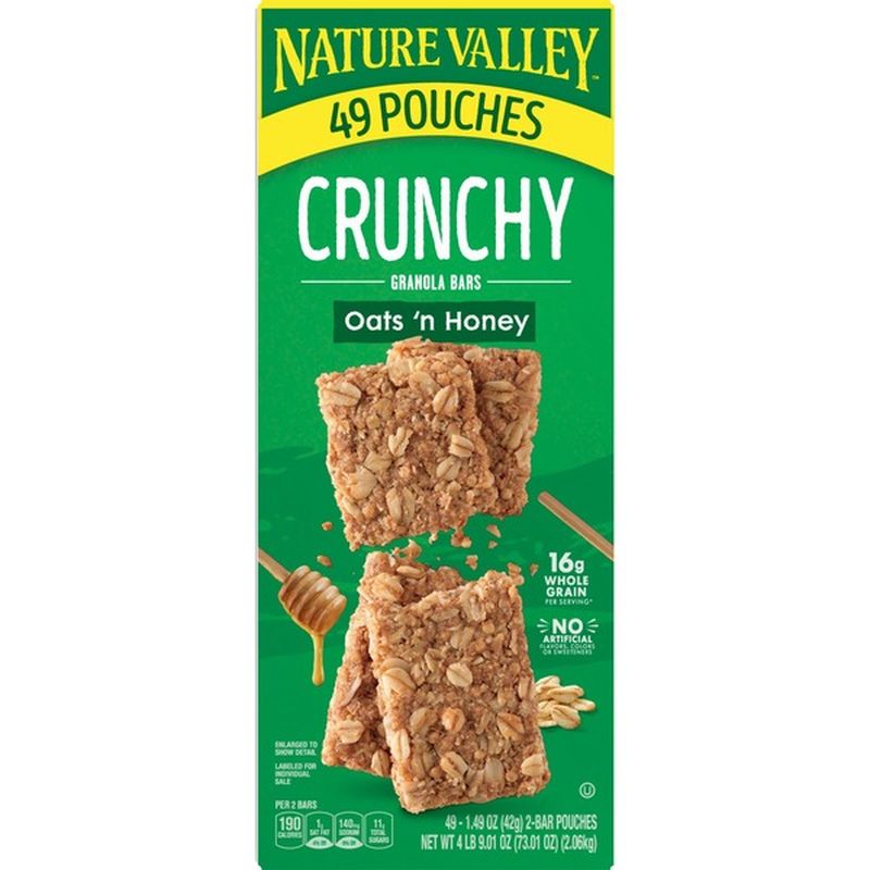 Nature Valley Oats 'N Honey Crunchy Granola Bars (1.49 oz) from BJ's