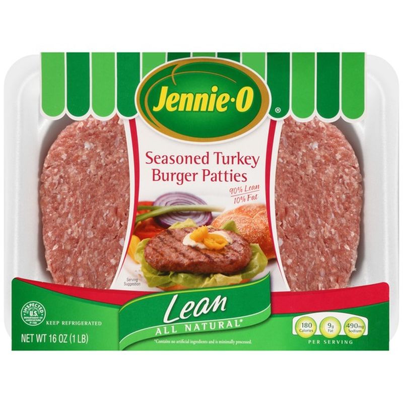 JennieO Seasoned Turkey Burger Patties (16 oz) Instacart