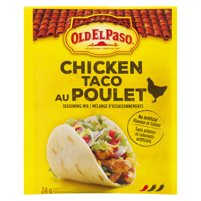 Old El Paso Chicken Taco Seasoning Mix (24 g) Instacart