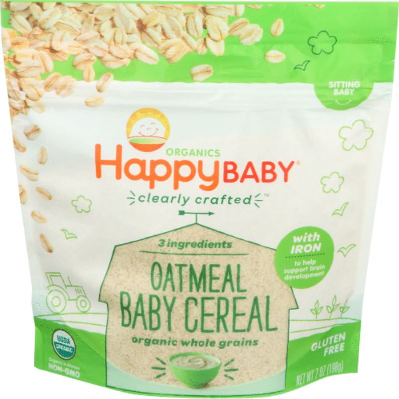 happy baby cereal oatmeal 7 oz