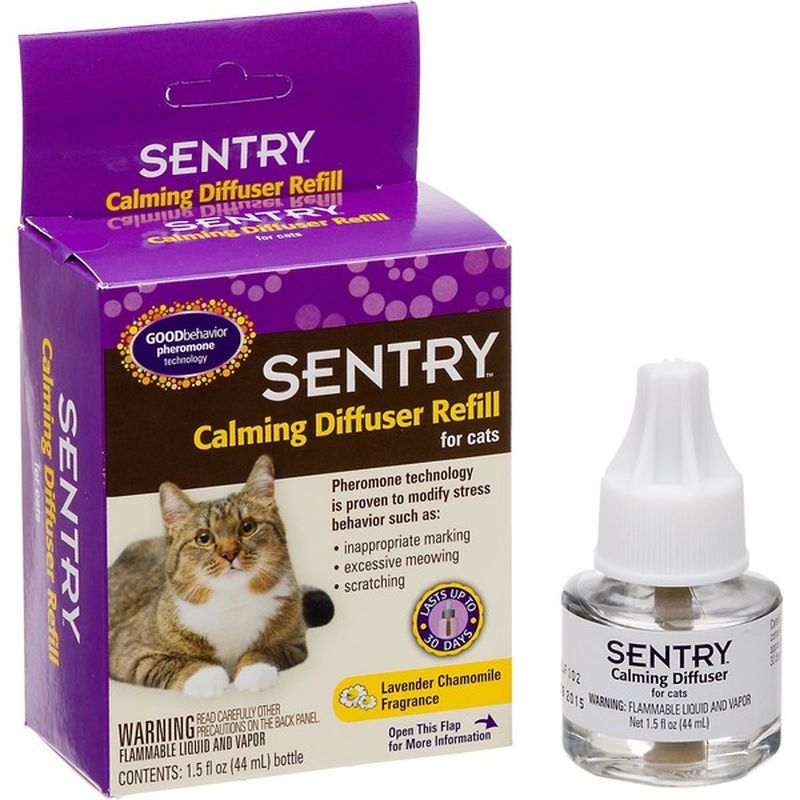 Sentry Pro Calming Diffuser Refill For Cats Lavender Chamomile