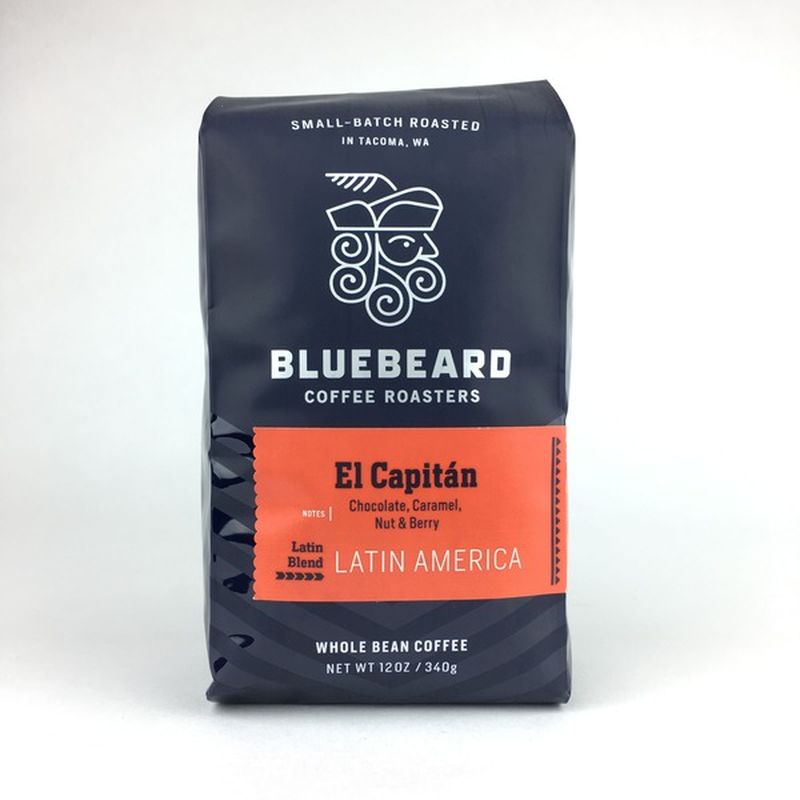 Bluebeard Coffee Roasters Latin Blend El Capitan Whole Bean Coffee