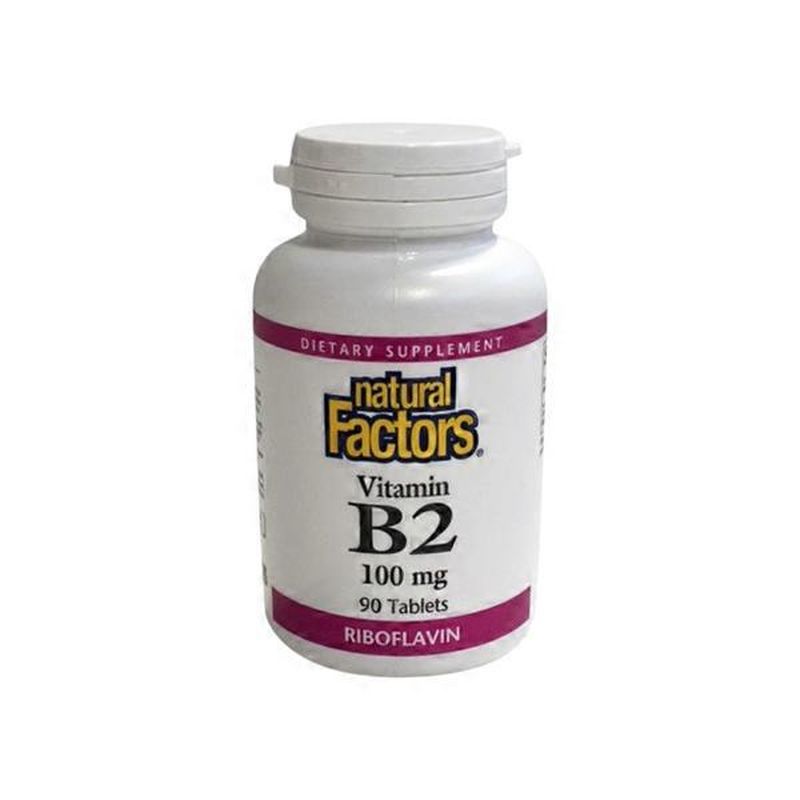 Natural Factors Riboflavin Vitamin B2 Dietary Supplement, 100 Mg (90 ct