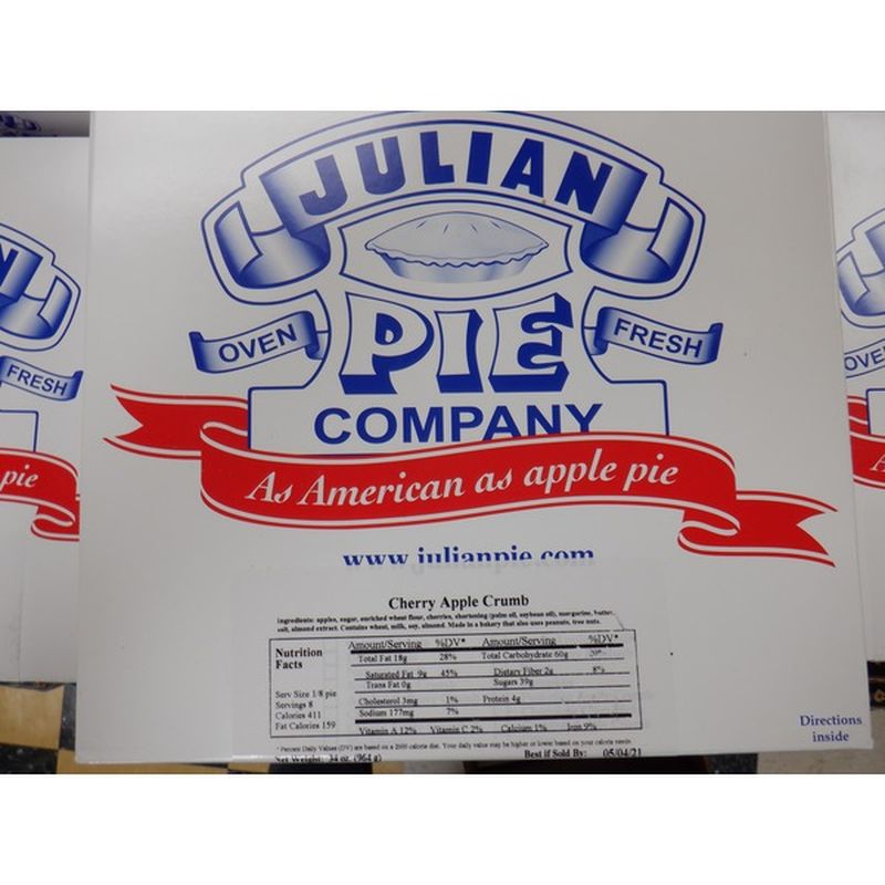 Julian Pie Co. Jul Apple-Cherry Cream Pie