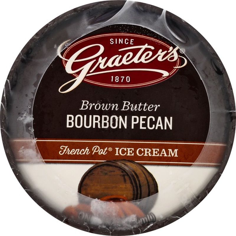 Graeter's Ice Cream, French Pot, Brown Butter Bourbon Pecan (1 pt