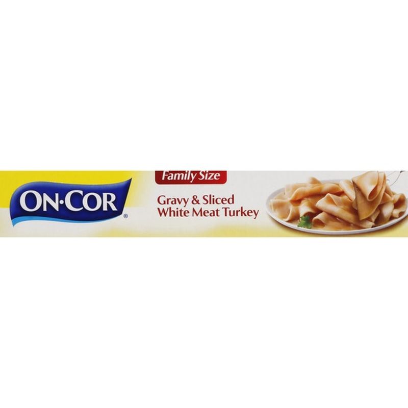 OnCor Gravy and Sliced Turkey, Dark & White, Family Size (28 oz
