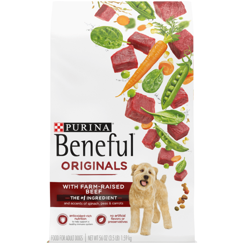 Purina Beneful Real Meat Dry Dog Food, Originals With FarmRaised Beef