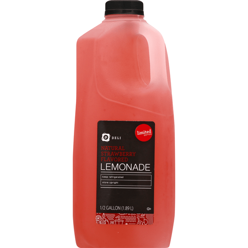 Publix Deli Lemonade, Natural Strawberry Flavored (0.5 gal) Instacart