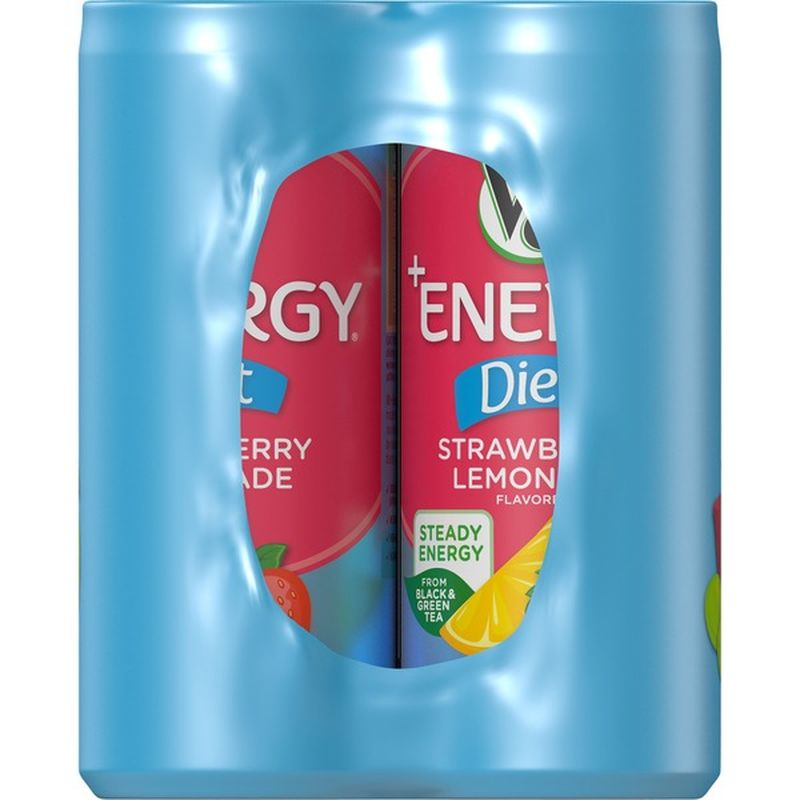 V8 Healthy Energy Drink, Natural Energy from Tea, Diet Strawberry Lemonade (8 fl oz) Instacart