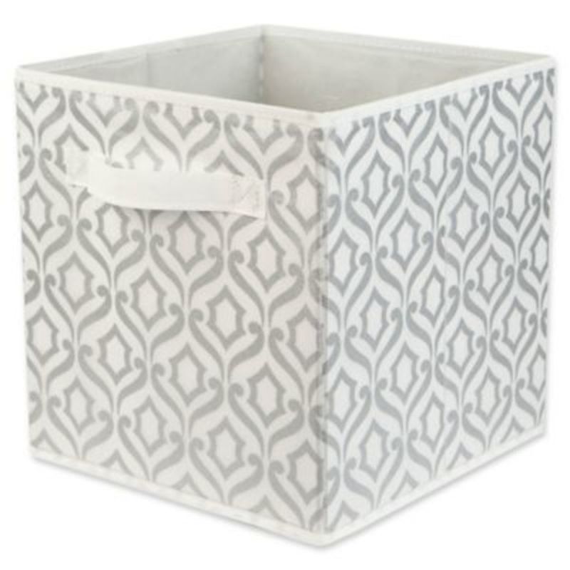 Relaxed Living Metallic Silver Fabric Storage Bin (11 in) - Instacart