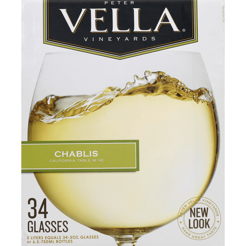 Peter Vella Chablis White Box Wine (5 L) Instacart
