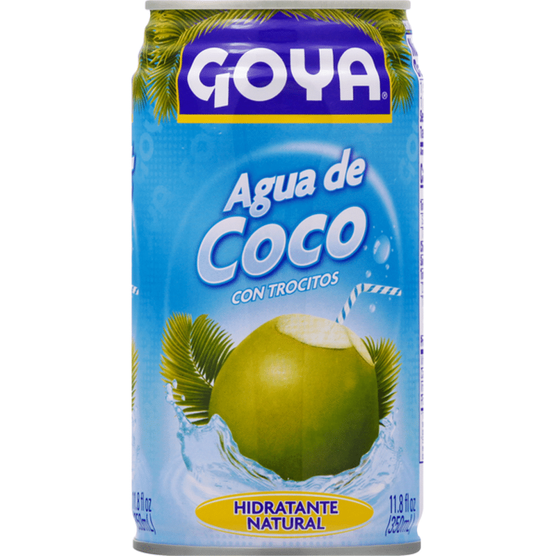 Goya Coconut Water With Pulp, Real Coconut Pieces (11.8 fl oz) Instacart