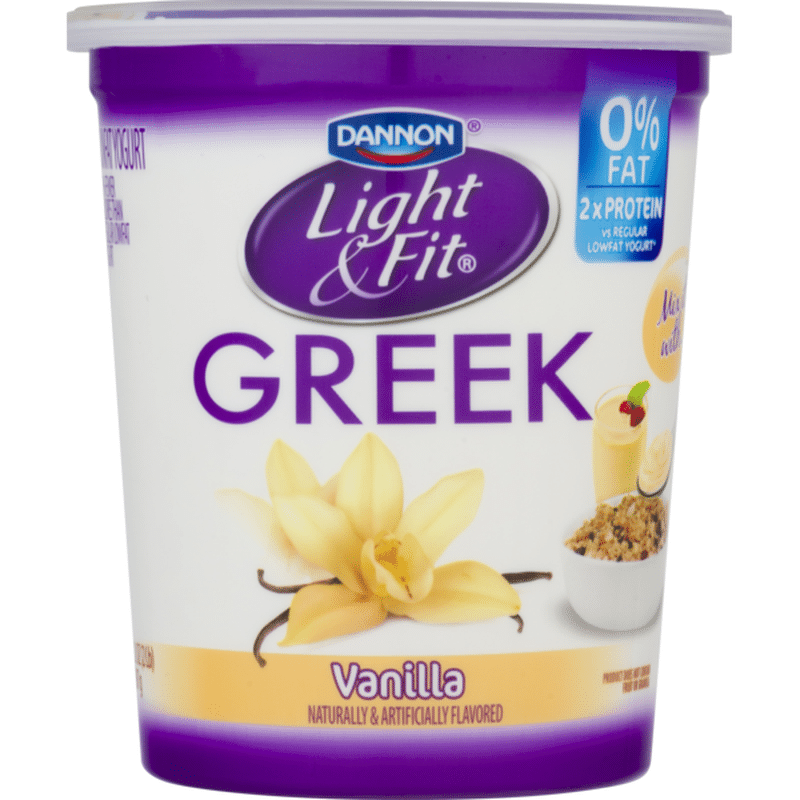 Dannon Light And Fit Greek Light Fit Nonfat Gluten Free Vanilla Greek Yogurt 32 Oz From Stater