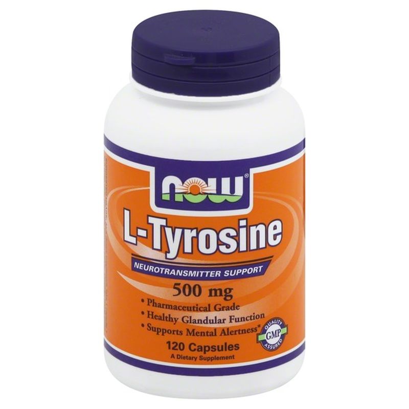 Now LTyrosine, 500 mg, Capsules (120 ct) Instacart