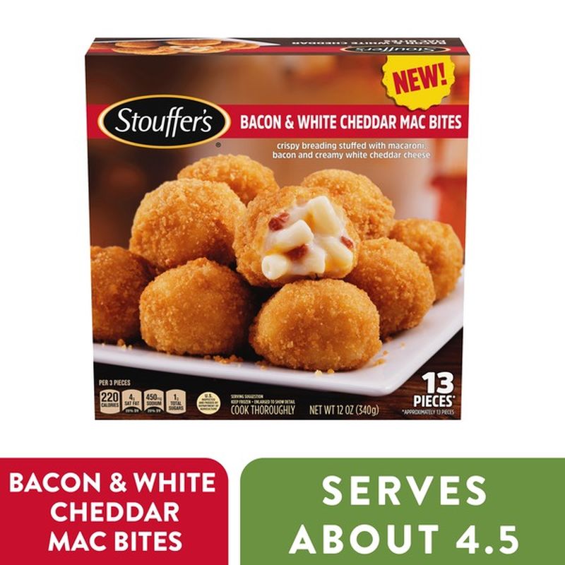 Stouffer's Bacon & White Cheddar Mac Bites Frozen Appetizer (12 oz ...