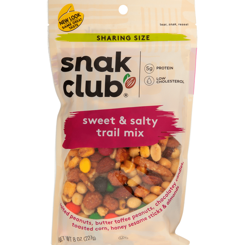 Snak Club Trail Mix, Sweet & Salty, Sharing Size (8 oz) Instacart