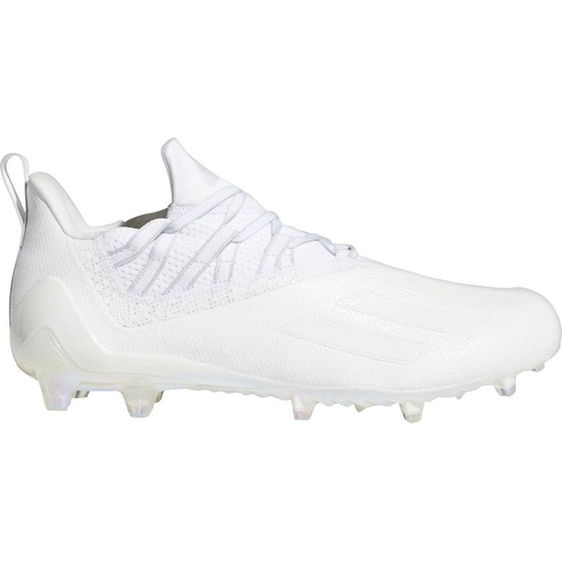 all white adizero football cleats