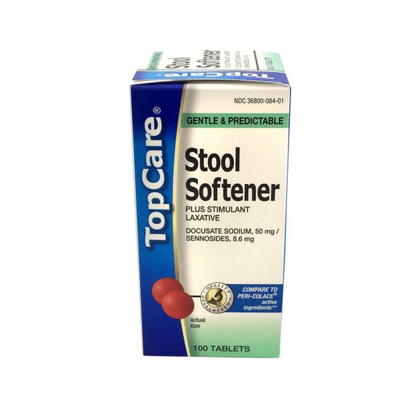 Top Care Stool Softener Docusate Sodium 50 Mg + Stimulant Laxative