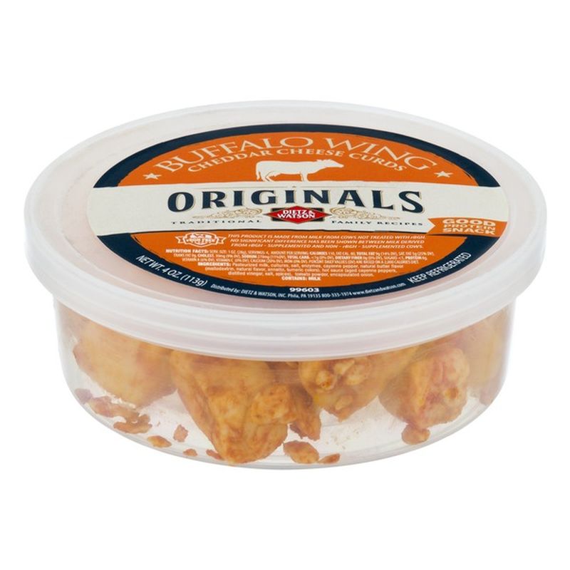 Dietz & Watson Originals Cheddar Cheese Curds Buffalo Wing (4 oz
