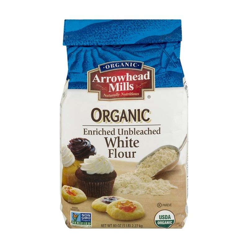 Arrowhead Mills Flour, All Purpose, Organic, Unbleached (5