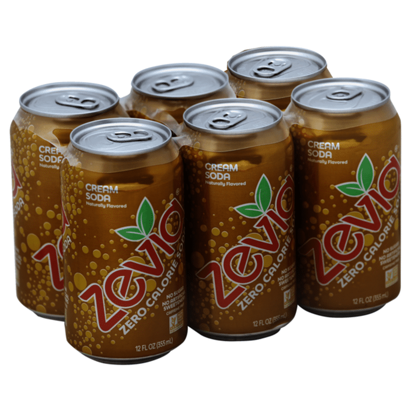 Zevia Zero Calorie Soda Cream Soda (12 fl oz) from Kroger Instacart