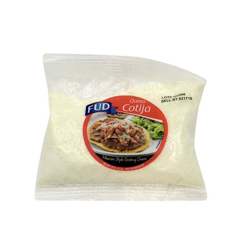 Fud Queso Cotija Mexican Style Grating Cheese (8 Oz) From Food King ...