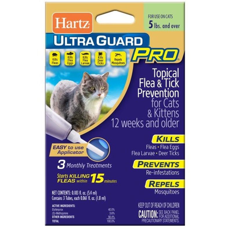 Hartz Ultra Guard Pro Topical Flea & Tick Prevention For Cats & Kittens ...