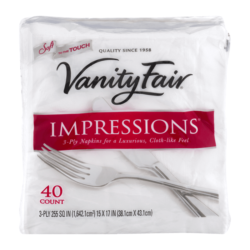 Vanity Fair Napkins, Entertain, Classic, 3Ply (40 ct) from Stop & Shop