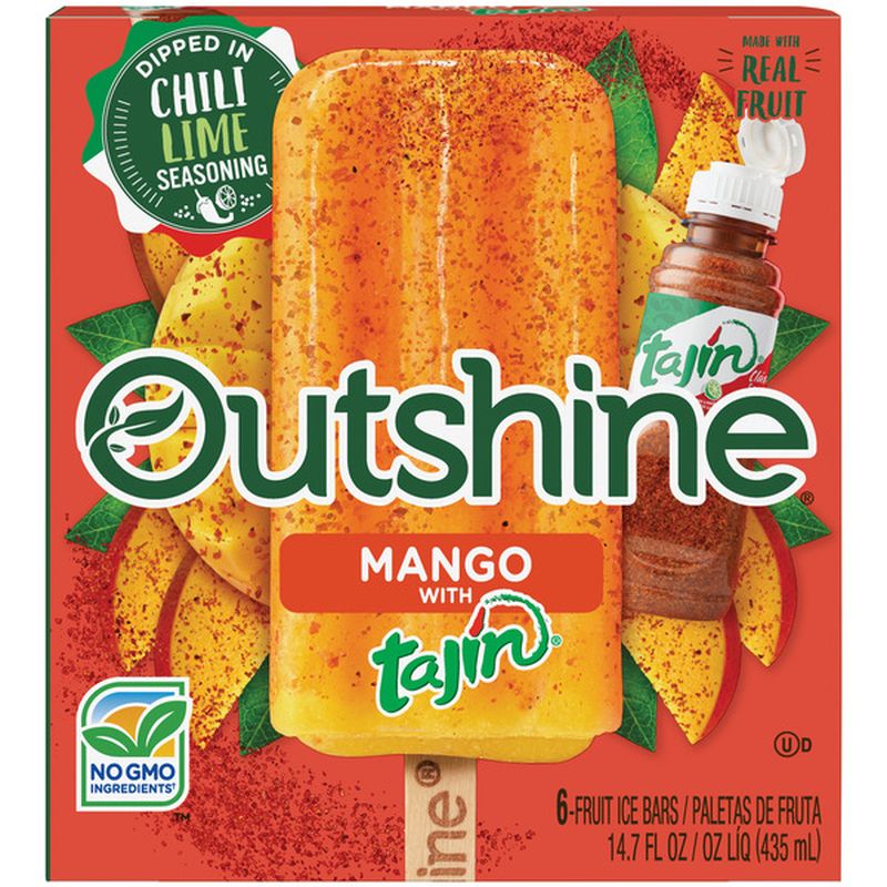 Outshine Mango Frozen Fruit Bars with Tajin (6 each) Instacart