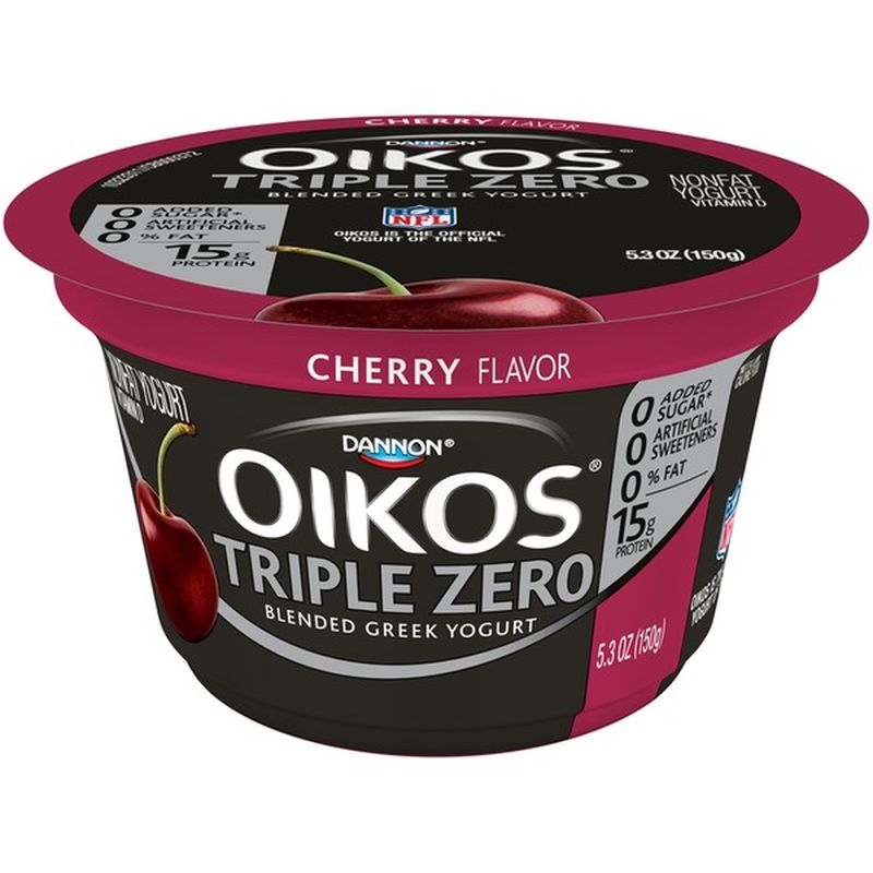 Oikos Triple Zero Cherry Greek Yogurt (5.3 oz) from Big Y World Class