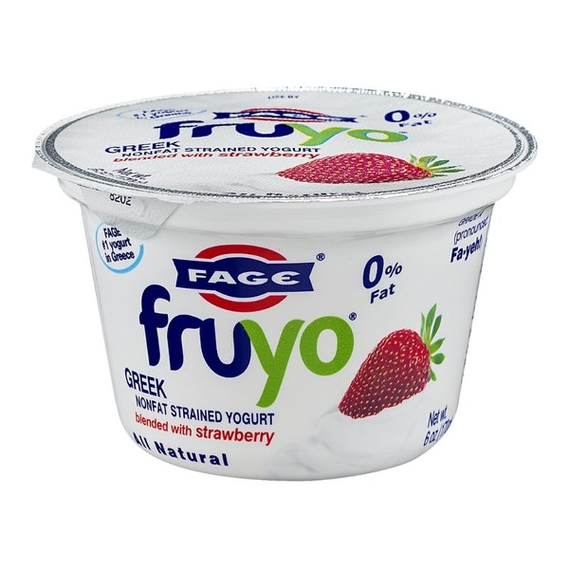 Fage Fruyo Greek Nonfat Strained Yogurt Blended with Strawberry (6 oz