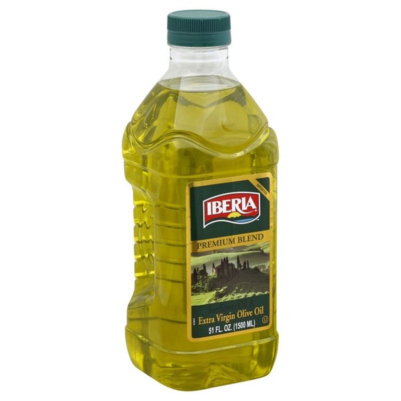 Iberia Sunflower Oil & Extra Virgin Olive Oil, Premium Blend (51 fl oz