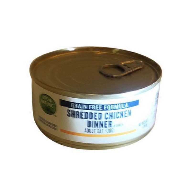 Open Nature Shredded Chicken Dinner In Gravy Adult Cat Food (5.5 oz