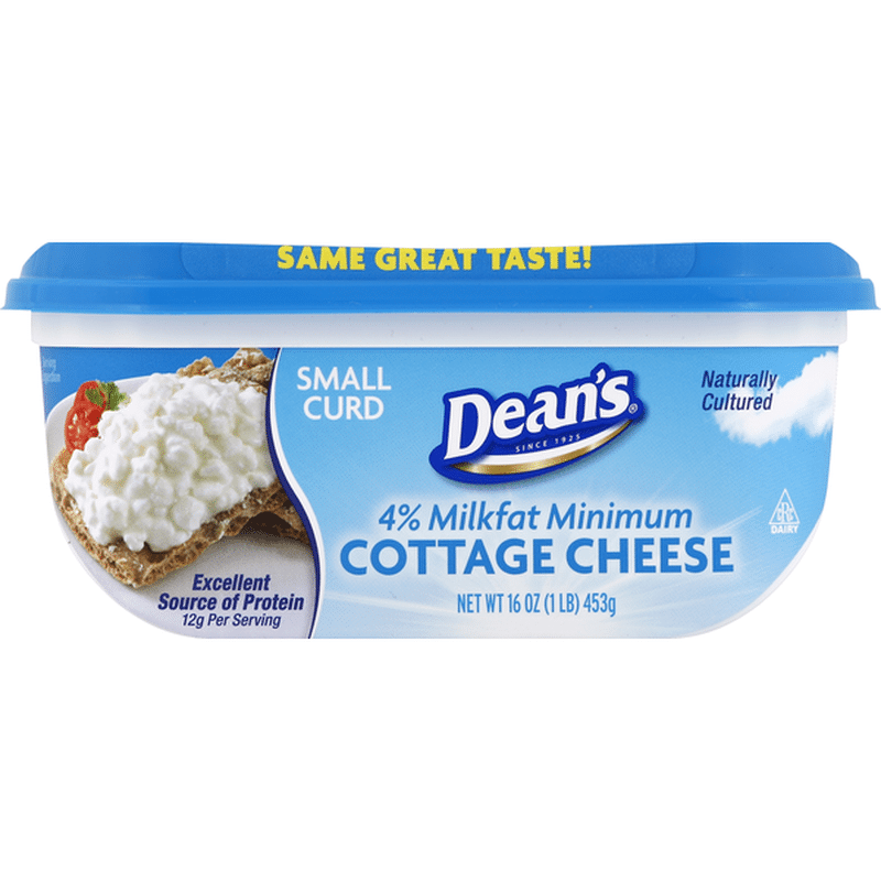 Dean's Cottage Cheese, Small Curd, 4 Milkfat Minimum (16 oz) Instacart
