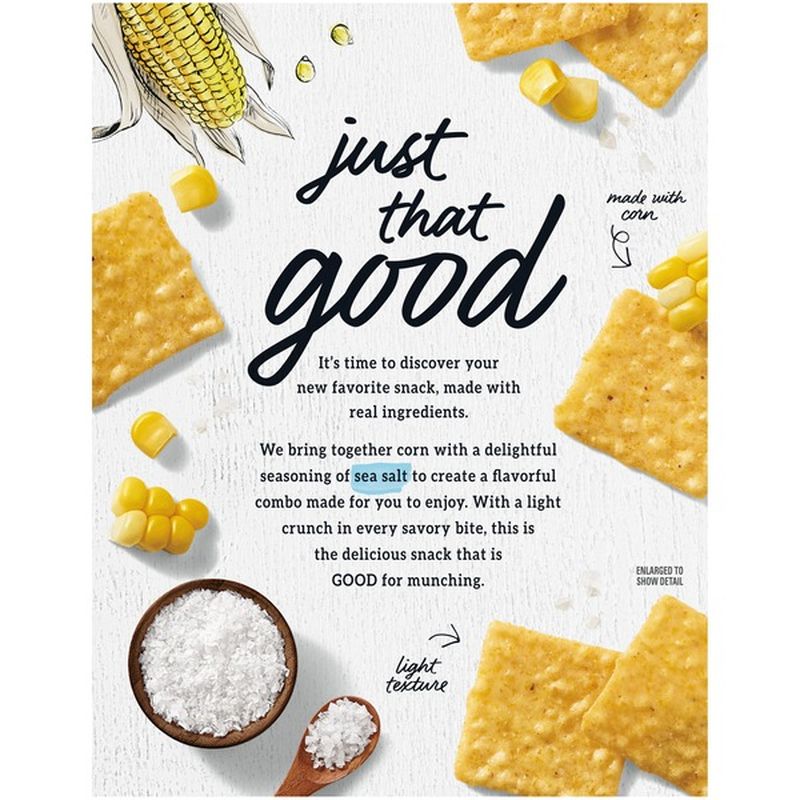 Good Thins GlutenFree Corn Crackers, Sea Salt Flavor (4 oz) Instacart