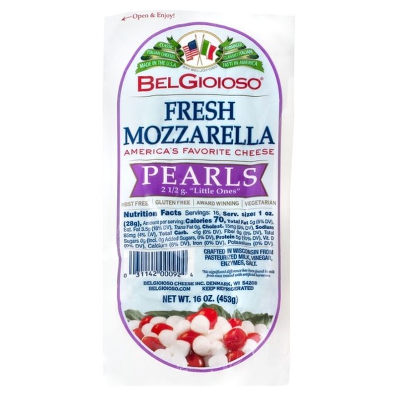 BelGioioso Pearls Fresh Mozzarella (16 oz) Instacart