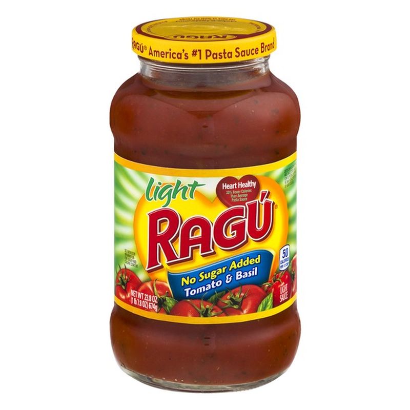 Ragu Old World Style No Sugar Added Light Tomato & Basil Pasta Sauce