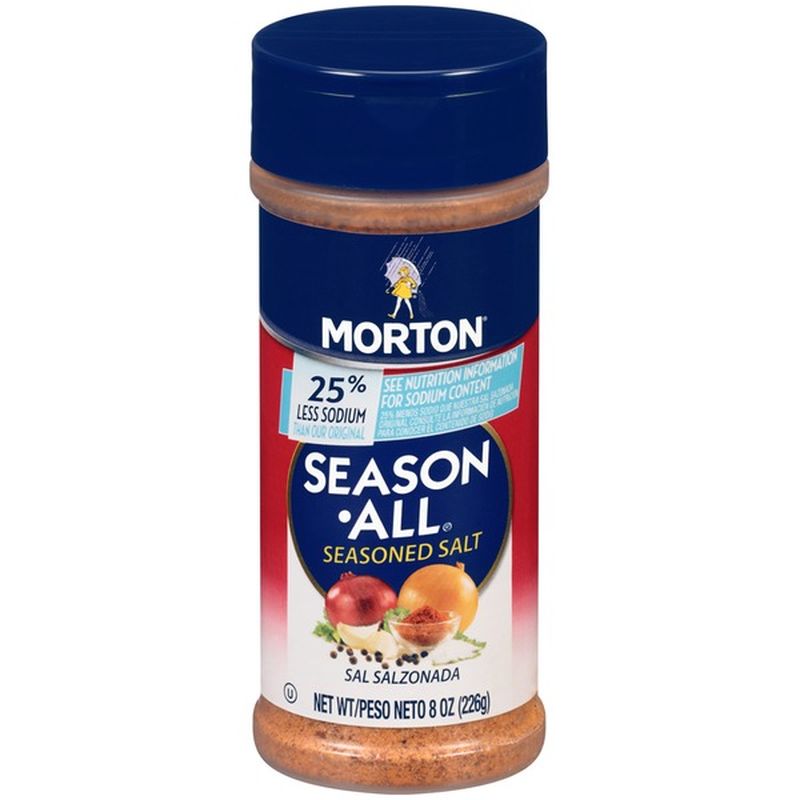 Morton Season All Seasoned Salt Less Sodium (8 oz) Instacart