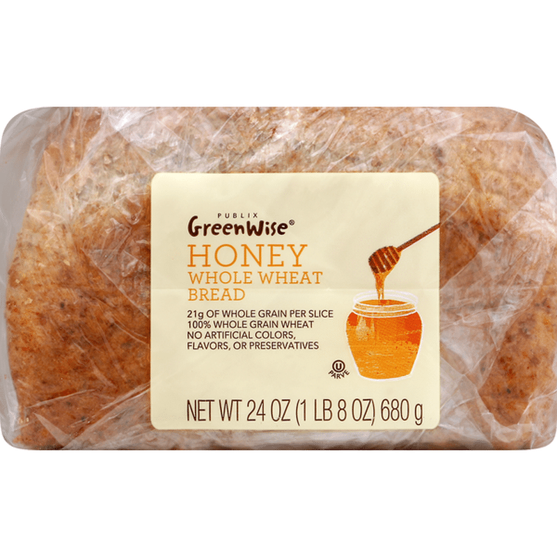 Publix Bakery Bread Honey Whole Wheat 24 Oz Instacart