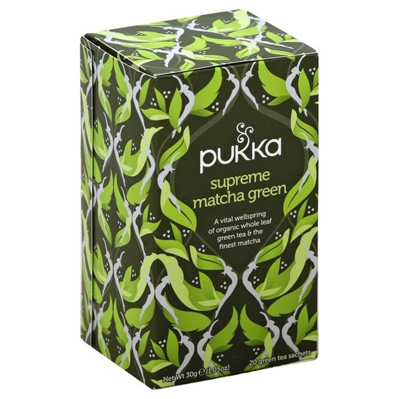 Pukka Herbal Green Tea Supreme Matcha Tea (20 Ct) - Instacart