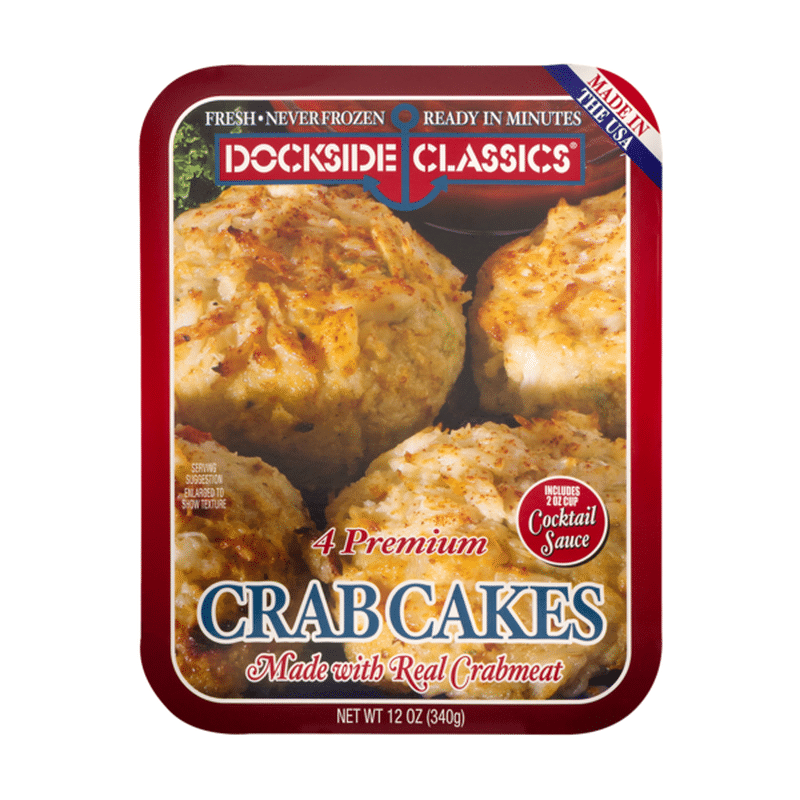 Dockside Classics Crab Cakes, with Real & Imitation Crab and Fish