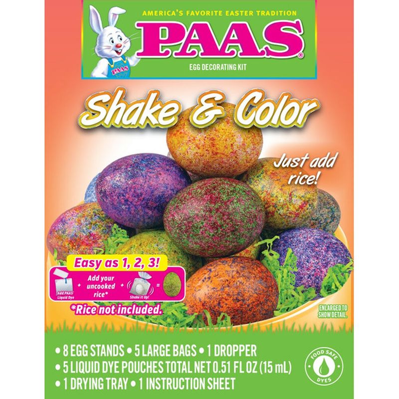 Paas Wip Shake & Color Easter Egg Decorating Kit
