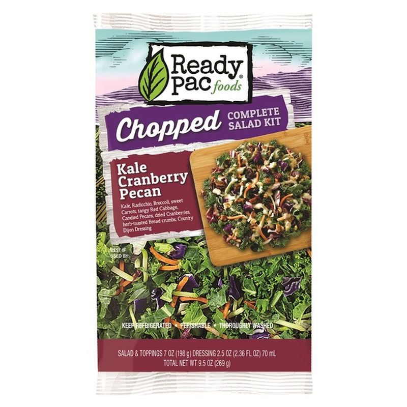 Ready Pac Complete Salad Kit, Kale Cranberry Pecan, Chopped (9.5 oz bag