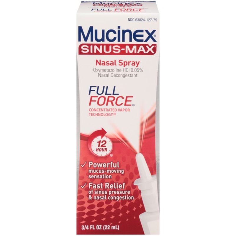 Mucinex® SinusMax Severe Nasal Congestion Relief Clear & Cool Nasal