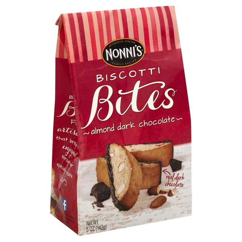 Nonni's Biscotti Bites, Almond Dark Chocolate (5 oz) Instacart