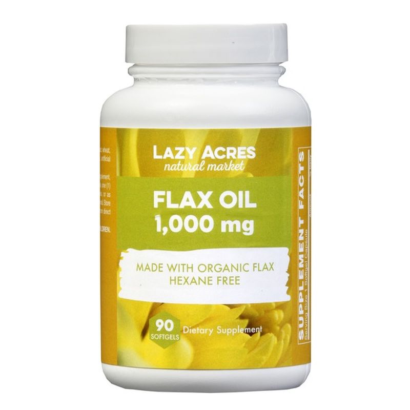 Erewhon Vitamins Organic Flax Oil Soft Gels 1000 mg