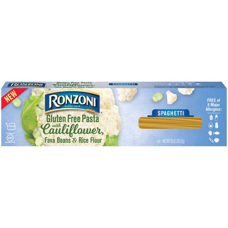 Ronzoni Gluten Free Spaghetti Pasta with Cauliflower, Fava Beans &amp; Rice Flour (10 oz) - Instacart